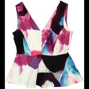 H&M Floral Peplum Top